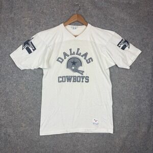 VTG 80s Champion Dallas Cowboys Jersey Shirt Medium NFL Helmet Single Stitch USA